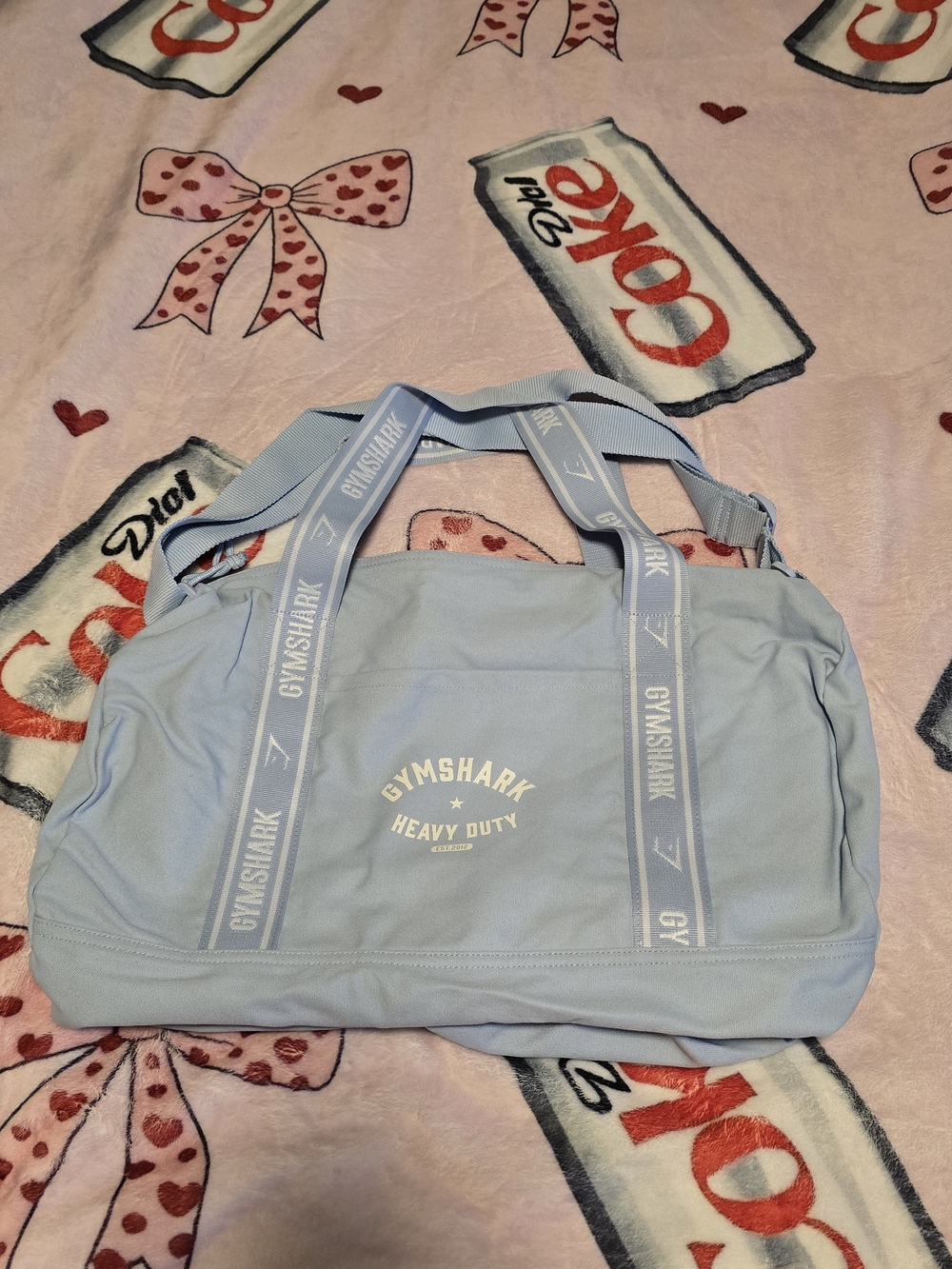Gymshark Light Blue Women's Travel Duffle Bag